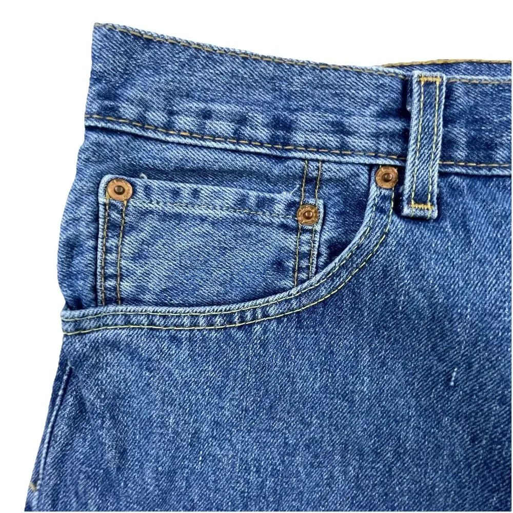 Levi's 517 Bootcut Jeans Men's 32x32 Blue Denim Cotton Western Workwear